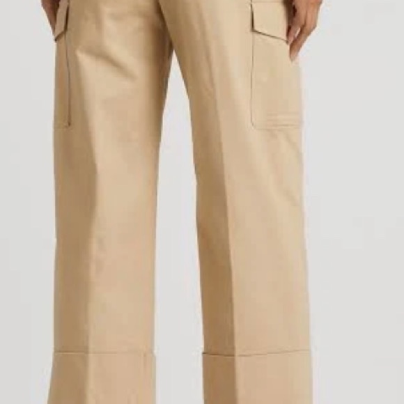 LAUREN Ralph Lauren Stretch Cotton Cropped Cargo Pants - Picture 8 of 8